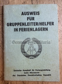 ac647 - 5 - East German ID book for Youth Holiday Camp councillors