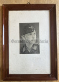ac643 - Luftwaffe studio portrait photo - large size - mounted & framed behind glass