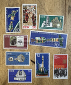 od100 - lot of East German space exploration and others postage stamps