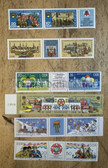 od079 - East German postage stamps set - multi stamp blocks - mostly FDJ and Pioniere