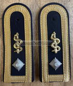 sbvm006d - MEISTER medical service - Volksmarine - Navy - pair of shoulder boards