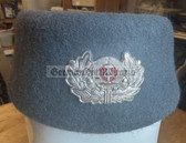 wo426 - pre-1972 East German Postal Service Female Officer pill hat with silver cap badge - different sizes available