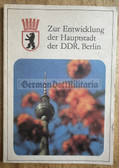 gw050 - c1975 East German book - development of Berlin between 1971 and 1975