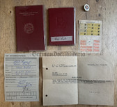 ac676 - SED Party & FDGB Fakulty membership books & 20 years pin & other docs for the same man from Halle/Saale