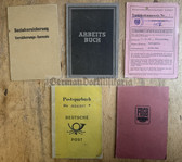 ac672 - c1940s/50s East German documents lot for the same man from Meissen