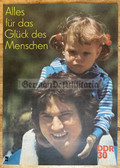 gw084 - c1979 original East German propaganda poster - 30th anniversary of the DDR - 16" x 11 3/8"