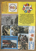 gw090 - c1989 very large original East German propaganda poster - Warsaw Pact Waffenbrüderschaft Brothers in Arms  - 22 1/4" x 15 3/4"