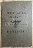 ac717 - c1937 German Reisepass Passport for a woman from Mandarscheid - travel to Belgium and the UK