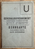 ac715 - c1940 Generalgouvernment (German occupied Poland) Kennkarte ID card for a man from Wiktow Novy (today Novyi Vytkiv near Lviv in Ukraine)