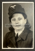 ac683 - 4x Wehrmacht Luftwaffe Helferin - female helper in uniform - photos - mounted
