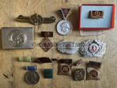 ac770 - lot of East German medals, badges, pins - bargain corner