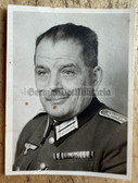 ac755 - Wehrmacht Heer officer Hauptmann with large medal ribbon bar - looks like a medical doctor - studio portrait photo