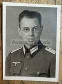 ac764 - Wehrmacht Heer officer Hauptmann - studio portrait photo