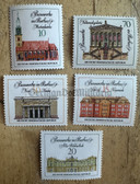 od154 - East German postage stamps set - historic buildings of Berlin