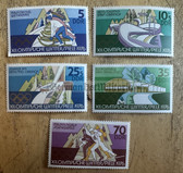 od148 - East German postage stamps set - c1976 Olympic Winter Games in Montreal Canada