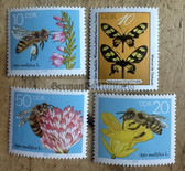 od138 - East German postage stamps set - bees, insects