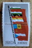 od130 - East German postage stamp - c1980 20th years anniversary Warsaw Pact
