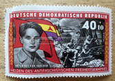 od128 - East German postage stamp - Spanish Civil War - International Brigades
