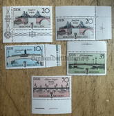 od115 - East German postage stamps set - historic bridges in Berlin