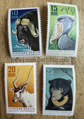 od086 - East German postage stamps set - Tierpark Berlin animals