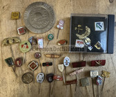 ac784 - lot of East German, West German and Eastern bloc pins and badges