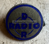 ac780 - Radio DDR - national radio station - employee lapel badge