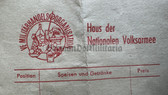 wd006 - HdA Haus der Armee - NVA Restaurant & Pub blank receipt