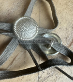 sbbs089 - 14 - ONE Pair of Shoulder board buttons in gold and correct string for Generals ranks - NVA, Grenztruppen, Stasi & VP Volkspolizei and all others