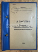 wb169 - c1981 NVA Instructions Manual DV - training on military laws, rules & regulations