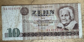 od223 - East German 10 Marks issued banknote from 1975 - legal tender - very good condition