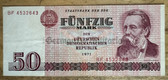 od228 - East German 50 Marks issued banknote from 1975 - legal tender - very good condition