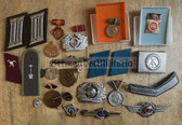 bc015 - lot of East German medals, badges, pins - bargain corner