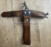 ft006 - original Polish Poland army issue AK bayonet frog - leather