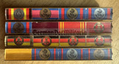 is024 - 16 place paper medal ribbon bar - Merchant Navy Fleet - likely a senior Captain - very unusual