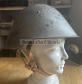 wo014 - c1960 dated East German M56 3-rivet Stahlhelm steel helmet