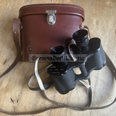 wo017 - c1961 dated East German Binoculars Fernglas with case - MdI marked for issue to Grenzpolizei (border police) & Volkspolizei VP VoPo