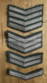 pa007 - 4 - complete set of VP Volkspolizei Police 5-20 years service sleeve rank patch chevrons