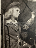 ac820 - c1941 wRAD Reichsarbeitsdienst - woman as tram conductor