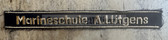 om206 - GST Sailing Ship MARINESCHULE A. LÜTGENS cuffband for blue uniforms