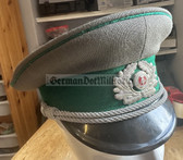 wo135 -  GT Grenztruppen Border Guards Officer ranks visor hat - size 54