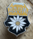 ac845 - German AAVM Alpine Skiing & Mountaineering Edelweiss club - badge