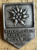ac851 - 2 - German Alpine Skiing & Mountaineering Edelweiss club - badge