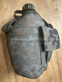 bw027 - 6 - Bundeswehr West German Army Flecktarn canteen water bottle with insulated carrier pouch