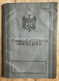 ac888 - original blank Wehrmacht Wehrpass military ID book - very scarce