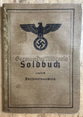 ac889 - original blank Wehrmacht Soldbuch military paybook - very scarce