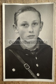 ac864 - c1938 HJ Boy studio portrait photo - kia in Russia in October 1941