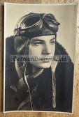 ac870 - Luftwaffe pilot with flight cap portrait photo