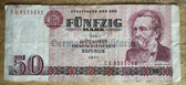 od055 - East German 50 Marks issued banknote from 1975 - legal tender - circulated