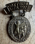 om349 - c1960 Bezirk Cottbus regional sports & culture festival participant badge