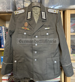 wo215 - NVA Army officer Uniform Jacket with good awards - Artillery Oberleutnant - size g52
